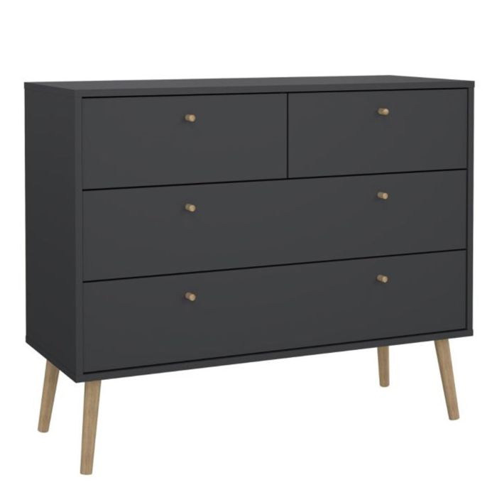 Grey Chest of Drawers - COBALT Large Chest 4 Drawers