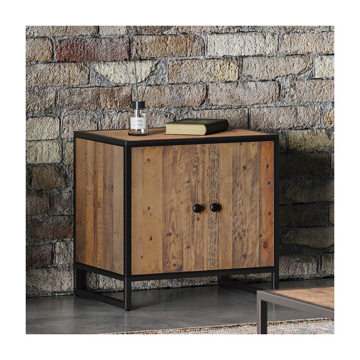 Hayley Modular Reclaimed Wood Low 2 Door Sideboard