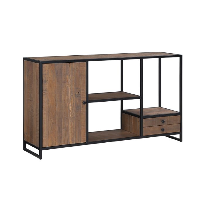 Hayley Reclaimed Wood Console with Drawers and Cupboard