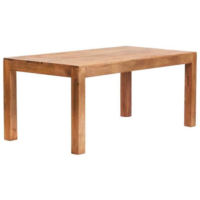 Stella Light Mango Wood 6ft Large Dining Table - Matt Finish