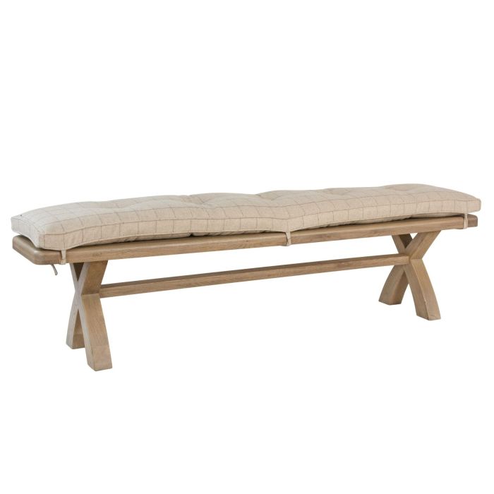 Oldham 2.0M Bench Cushion - Natural Check