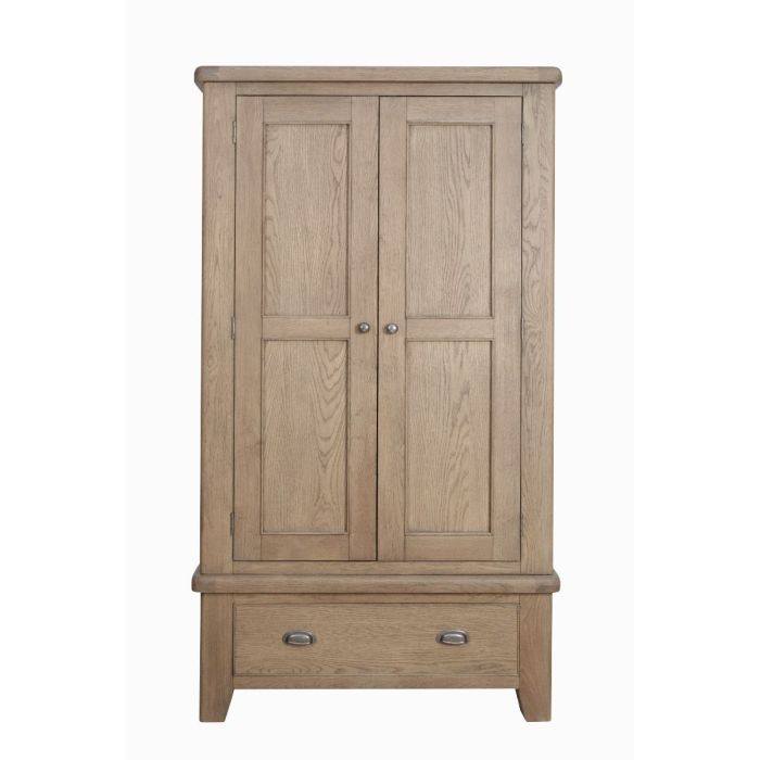 Oldham 2 Door Wardrobe - Smoke Oak