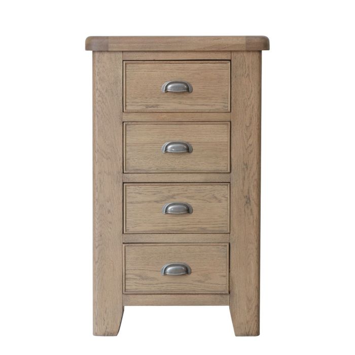 Norfolk 4 Drawer Chest of Drawers - Smoke Oak