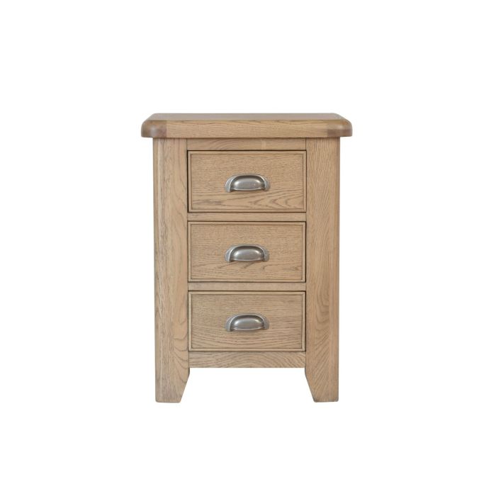 Norfolk Large Bedside Cabinet - Smoke Oak