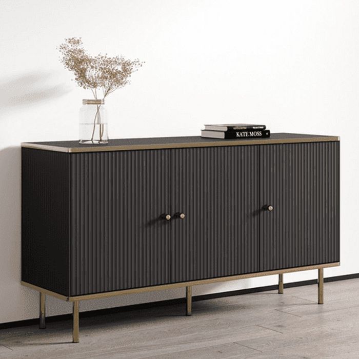 Eldawy Gold Touch 3 Door Sideboard - Black