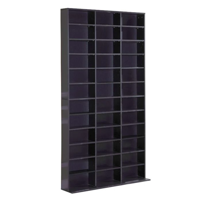 Adjustable Wooden Storage Shelving Rack - Black