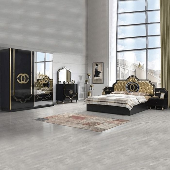 Charles Luxury Bedroom Set - Black