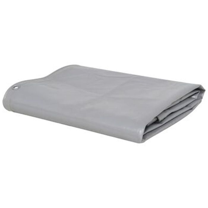 Tarpaulin 650 sqm 1.5x10 m Grey