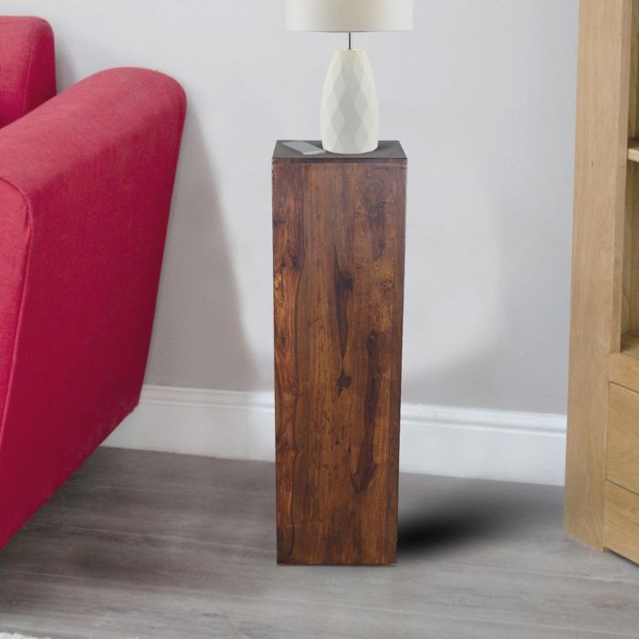 Shirley Sheesham Wood Small Lamp Table - Brown