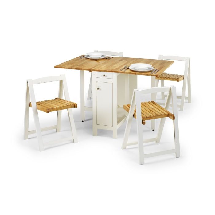 Savoy Folding Dining Set - White