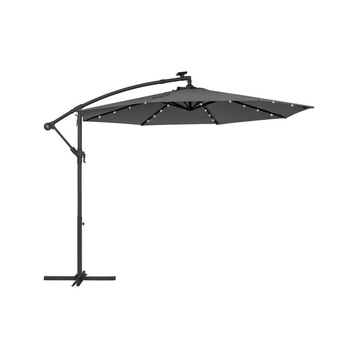 Garden Parasol - ORANOS Cantilever Umbrella with Light Grey - Light Grey