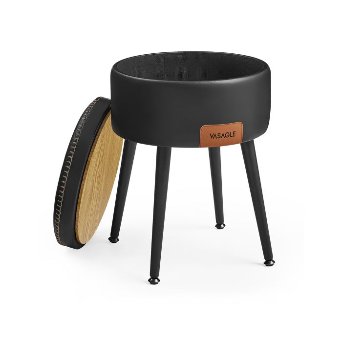 EKHO Collection-Storage Ottoman Bench Max. Load 150 kg Ink Black