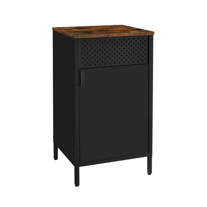 Storage Cabinet Rustic Brown and Black