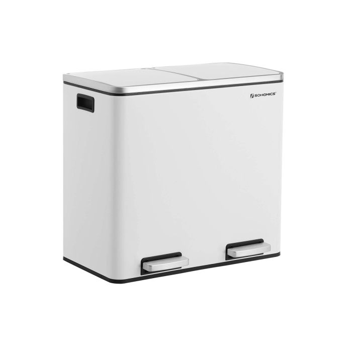 Double Compartments Trash Can