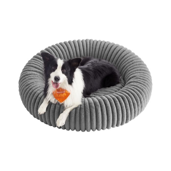 ASHBOURNEEN Dog Bed with Soft Padding for Extra Large Pet - Grey