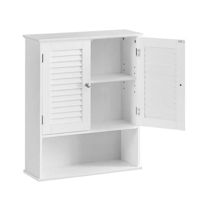 Bathroom Storage - LUSRAE Hanging Organizer with Pockets - White