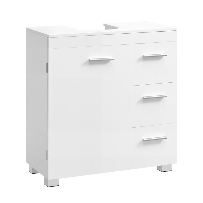 ASNASY Under Sink Bathroom Cabinet with 3 Drawers - Cloud White