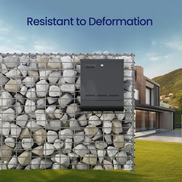 Gabion Basket - FIORIA Metal Cage Mesh 36 Spacer Hook Set of 4 - Silver