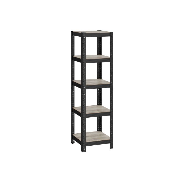Shelving Unit - TARLIA 37 cm Wide Max Load 400 kg - Greige and Black