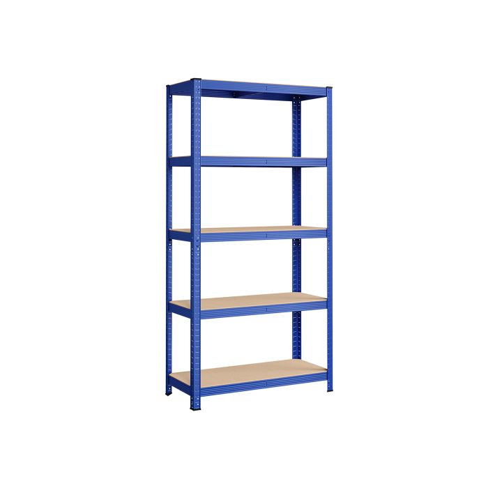 Shelving Unit - TARLIA 5 Tier Steel Max Load 875 kg - Blue