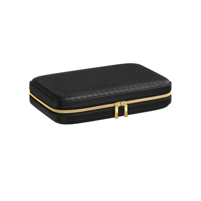 Jewellery Box - SOLNZA RONNE Travel Organizer with Mirror - Black