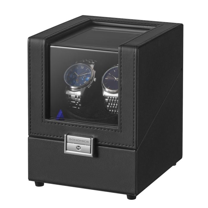 BRMEMO Automatic Double Watch Winder Box - Black