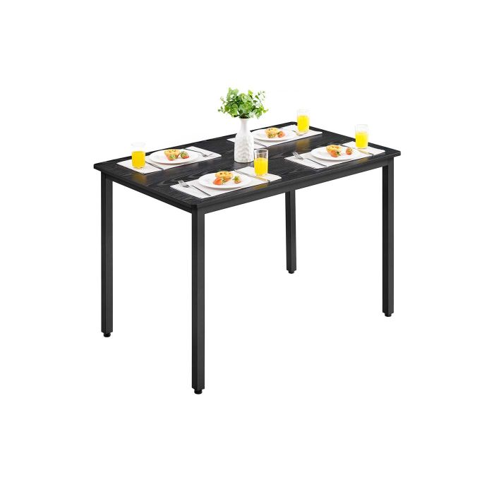 Dining Table - ORARO Round 80 x 75 cm Ebony Black