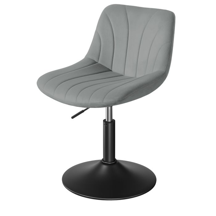 ELXYPE Velvet Dressing Table Chair - Grey