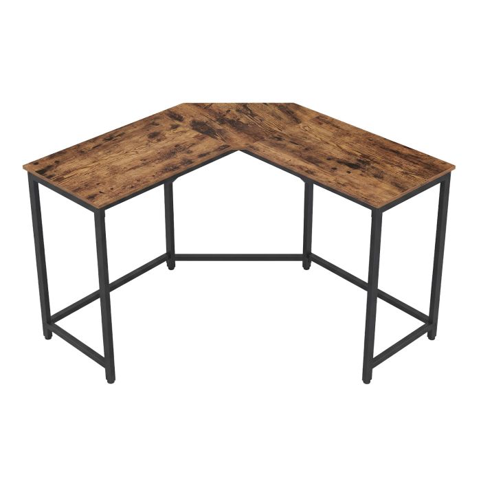 KEPESE L-Shaped Office Desk - Brown