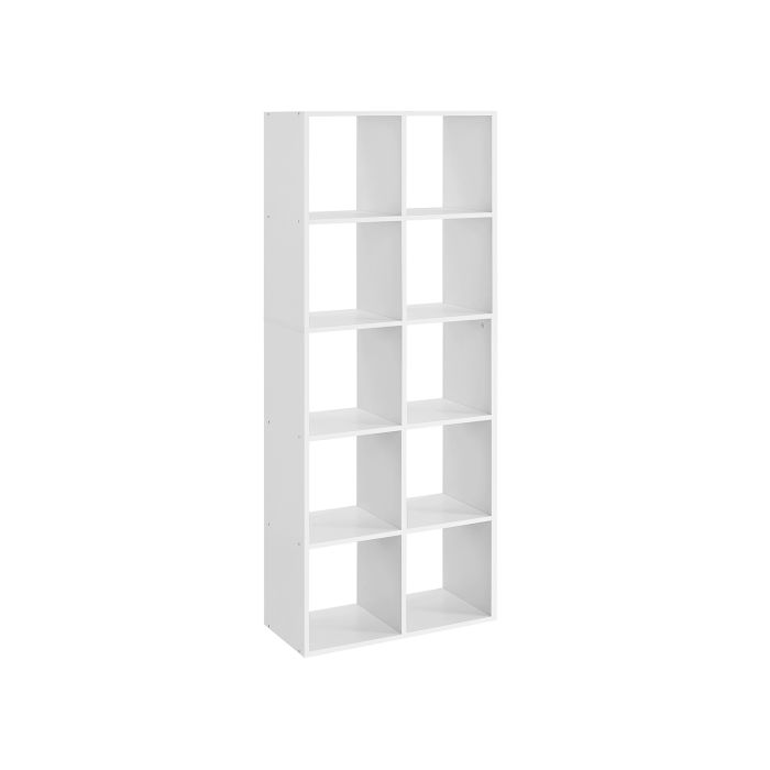 Bookcase - MONNOS 10-Cube Storage Unit - White