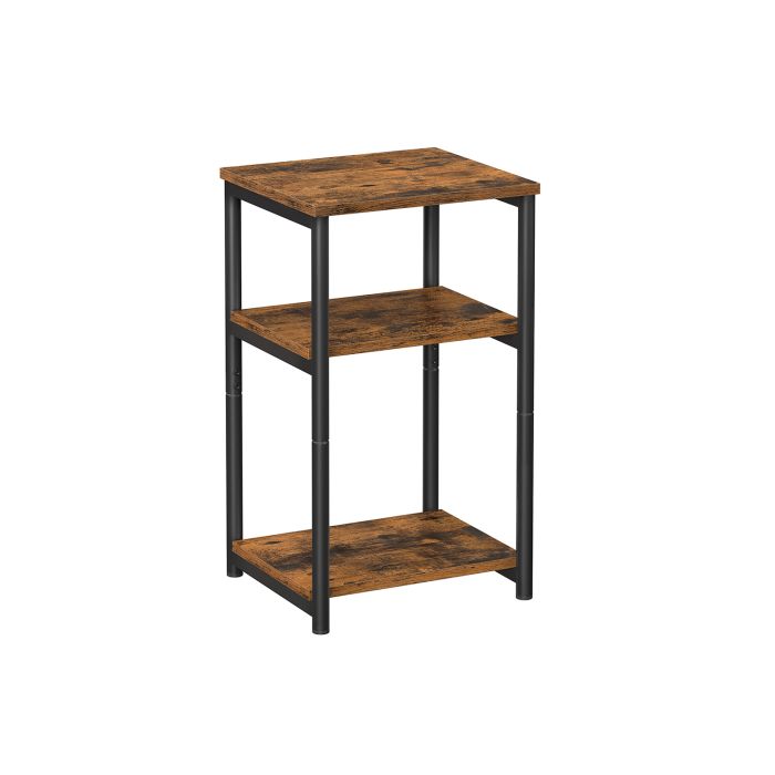 3-Tier End Table with Steel Frame