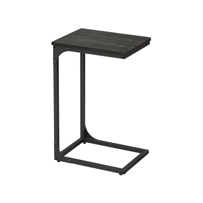 C-Shaped Side Table Ebonised Oak and Black