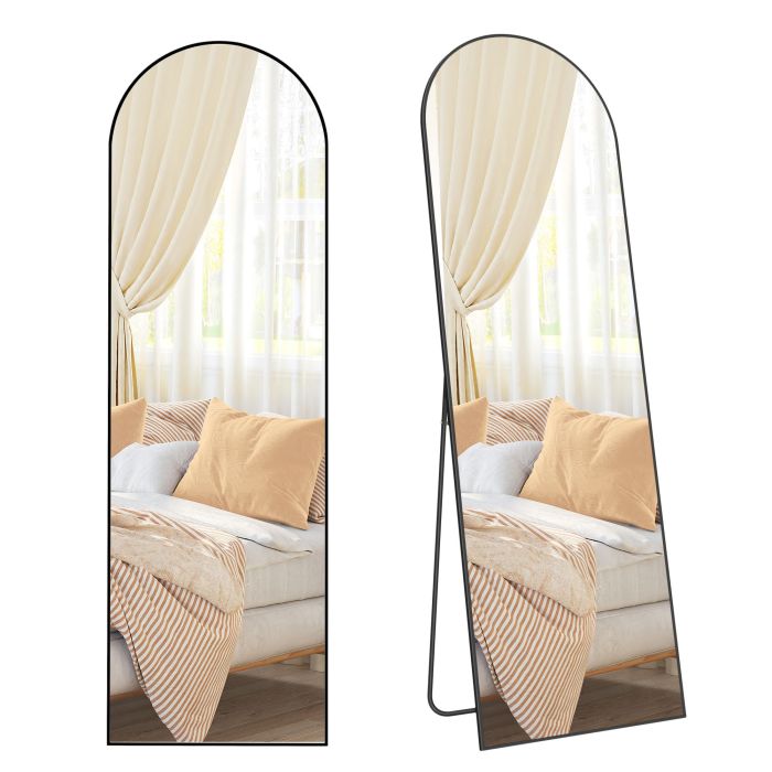 LOMOTO Full Length Mirror 160 x 50 cm - Matte Black