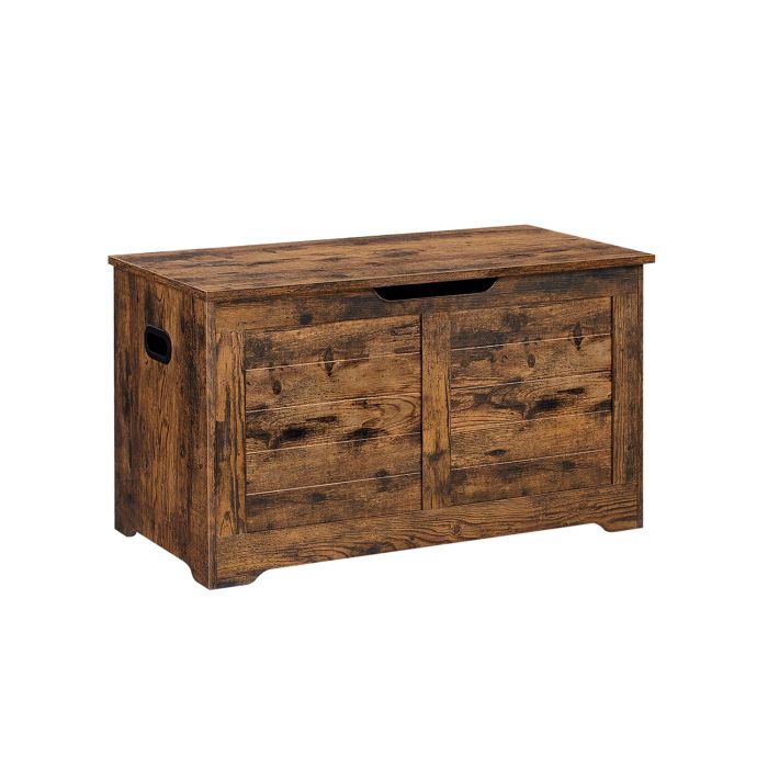 Storage Bench Rustic Brown 40 x 80 x 46 cm