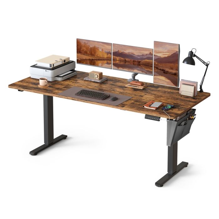 MOCABE Electric Standing Desk with Memory Heights - Cloud White