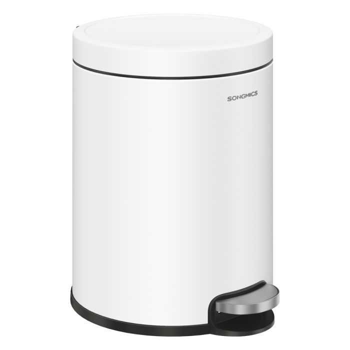 HEMOMO Bathroom Pedal Bin 6L - Cloud White
