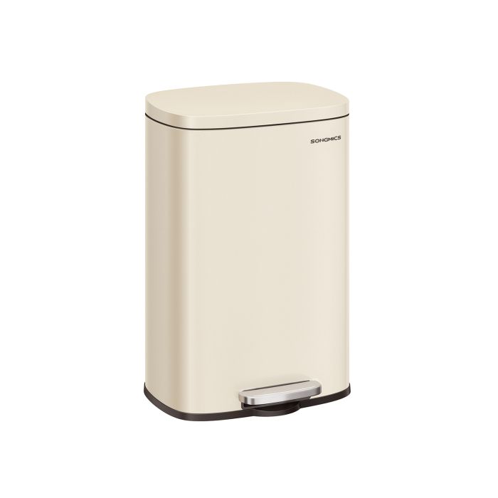 Pedal Bin - ZARRIA Step-On Kitchen Bin with Pedal - Sand Beige