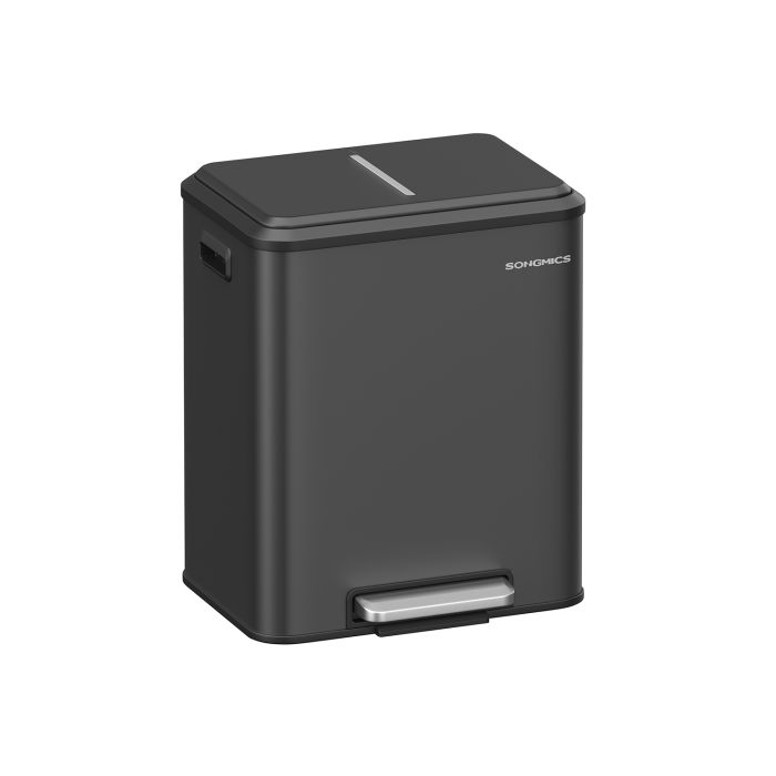 Recycling Bin - MODRA Double Bin for Waste - Black