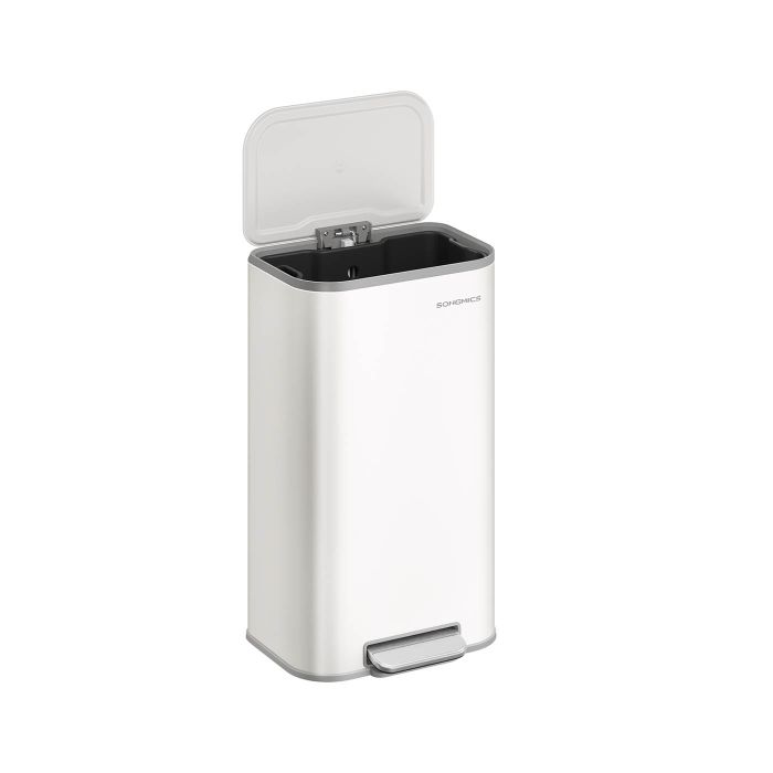 Kitchen Bin - MODRA 30L Soft-Close Pedal Bin - White