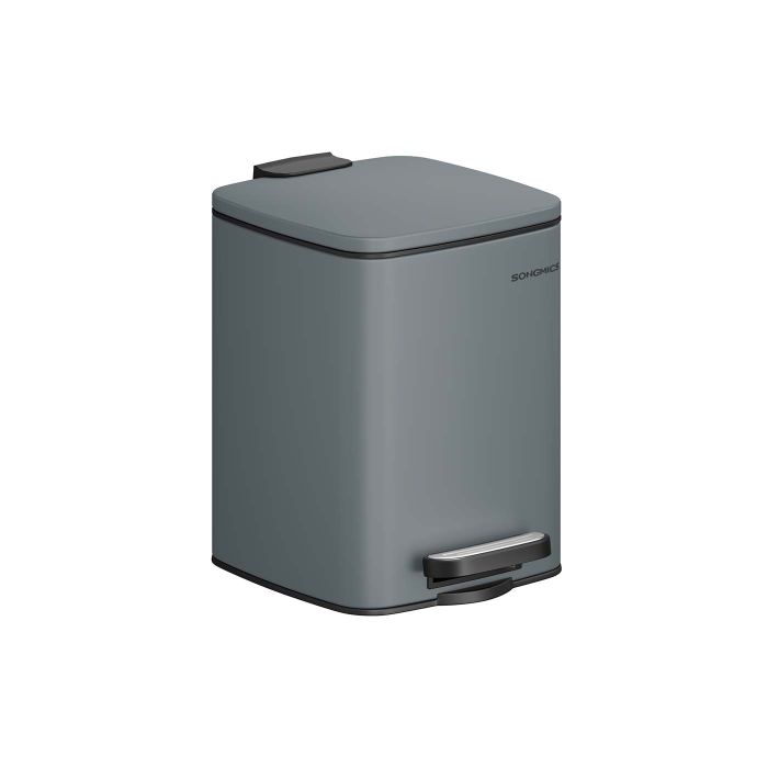 Toilet Bin - MODRA 6L Pedal Bin for Small Space - Slate Grey