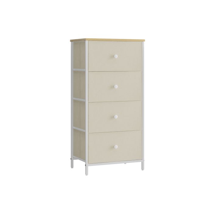 REDMOND Yellow Chest of Drawers - Tallboy, Medium-sized, 4 Drawers