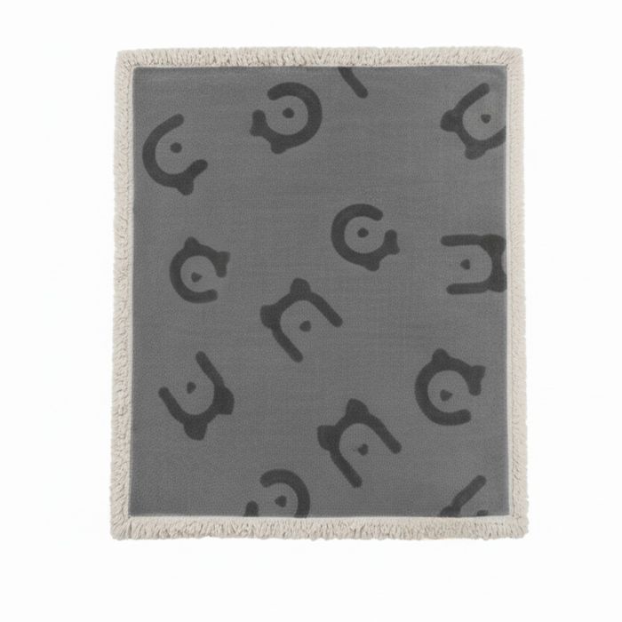 RAVOCU Waterproof Sherpa Dog Blanket - Grey - Small
