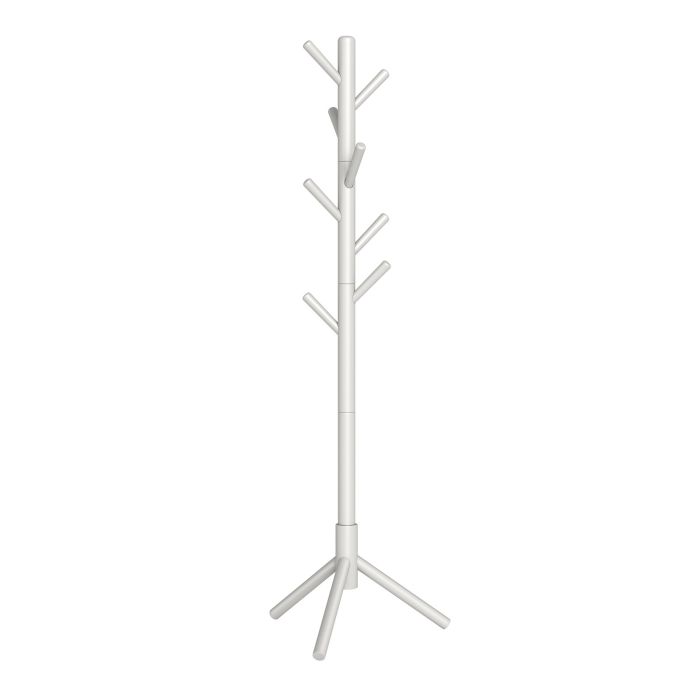 DAKYFA Wooden Hall Tree with 8 Hooks - Beige