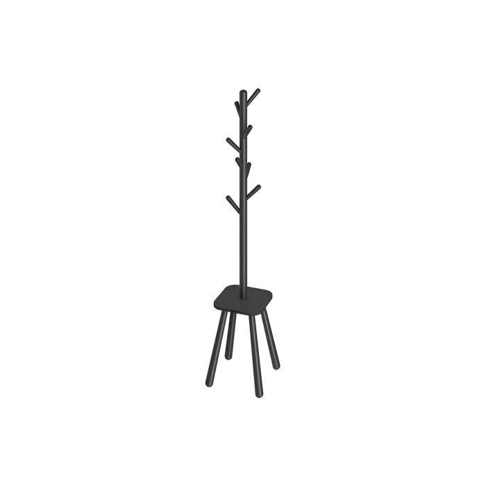 Coat Rack - VIVRAE Hall Tree Stand 170.5 cm Tall - Black