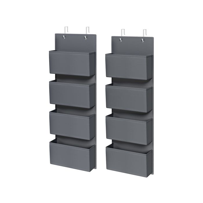 Storage Organiser - ORAVAS Over-Door Set of 2 Slate Grey