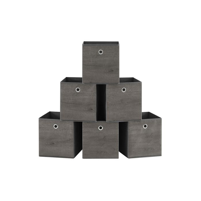 Set of 6 Non-Woven Fabric Box (26 x 26 x 28 cm) with Handle