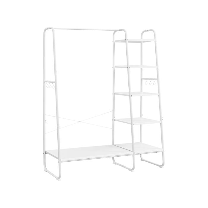 Clothes Rack - VIVRO Shoe Shelf Rack Matte White