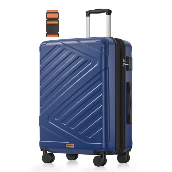 ALROSI Medium Hard Shell Suitcase 65 cm - Bijou Blue