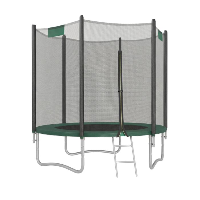 TADYRE 6 ft Kids Trampoline with Safety Enclosure - Dark Green
