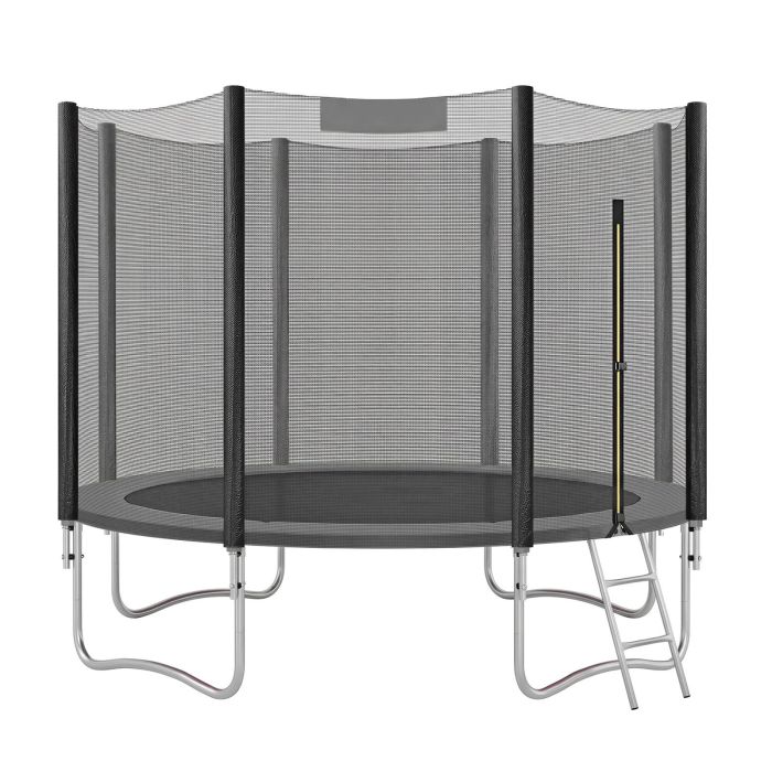 DALCROSS Kids Outdoor Trampoline with Safety Net - 305 cm - Black